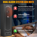 Zevemomo Gun Safes, 8 Gun Cabinet Rifle Safe for Home, Quick & Easy Access Gun Safe for Rifles and Pistols with LED Light & Drawer, Electronic Lock Zevemomo