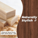 DELAVIN Solid Wood Dining Chairs Set of 4,Kitchen Chairs with Solid Oak Wood Legs, Farmhouse Style High Ladder Back Dining Room Chairs,Walnut DELAVIN