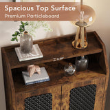 Tribesigns Shoe Cabinet with Doors, 20 Pairs Entryway Shoe Storage Cabinet with Removable Shelves & Open Top Shelf, 7 Tier Wooden Shoe Rack Organizer for Hallway, Brown & Black Tribesigns