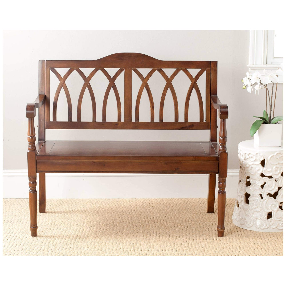 Safavieh American Homes Collection Benjamin Barley Bench SAFAVIEH