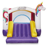 Cloud 9 Inflatable Bounce House and Blower, Unicorn Theme Bouncer for Kids with Slide, Includes Stakes and Repair Patches Cloud 9