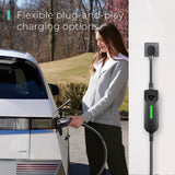 Lectron Level 1 / Level 2 EV Charger (12 Amp / 40 Amp) with Dual Charging Plugs (NEMA 5-15 & 14-50) - Portable Electric Car Charger Compatible with All J1772 EVs (Black) Lectron