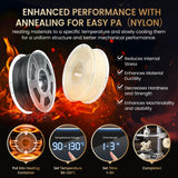 SUNLU Easy PA Filament, Nylon 3D Printer Filament with Heat Resistant, Nylon Filament 1.75mm No Cracking, Polyamide (PA) 3D Printing Filament Warp Free, Fit Most FDM Printer (Natural, 1kg) SUNLU