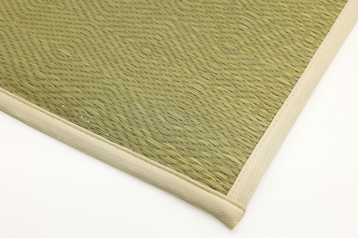 Igusa Yoga/Pilates Mat made in Japan, Organic Japanese Quality Tatami Mat, Exercise Mat, Tatami Rug, Non-slip Deodorant Workout Mat (Natural) 大島屋