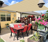 INFRANGE 16' x 18' Rectangle Sun Shade Sails Canopy UV Block for Patio Deck Pergola Yard Lawn Outdoor Activities (Sand) INFRANGE