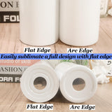 AGH 10pcs 20oz Sublimation Tumblers Bulk With Flat Edge, 20 oz Sublimation Tumbler Blank, Skinny Straight Stainless Steel Blanks Cups with Individual Box, Plastic Straw for Coffee, Drinks, DIY, Crafte AGH