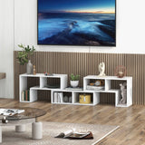 KOTEK TV Stand for 50 55 60 65 Inch TV, 3 Pieces Free Combination Bookshelf Organizer, TV Console Table with Open Storage Shelves, Modern Entertainment Center for Living Room, Bedroom KOTEK