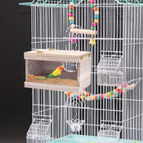 KHEARPSL Parakeet Nesting Box Transparent Bird Budgie Breeding Box Bird Nest Cage House for Lovebirds Cockatiels Parrots Budgie Finch Canary (Medium) KHEARPSL
