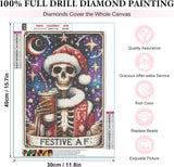 EIBEILI Skull Diamond Art Kits for Adults,5D Moon Diamond Painting Kits for Beginners,DIY Star Round Full Drill Painting with Gem Art Craft Kits for Home Wall Decor 12x16inch EIBEILI