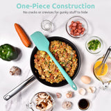 14in Extra Large Silicone Spatula: U-Taste 600ºF Heat Resistant Flexible Silicon Mixing Stirring Cooking Scraping Baking Bowl Scraper Seamless Spreader for Kitchen Nonstick Cookware (Aqua Sky) U-Taste