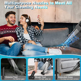 Handheld Vacuum Cordless Car Vacuum Portable with LED Light, High Power Suction, Lightweight Rechargeable Hand Vacuum, Hand Held Vacuum Cleaner for Car Home Office, Pet Hair, Black Blestan