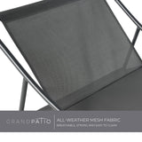Grand patio Rocking Chair Indoor and Outdoor, Metal Patio Lounge Rocking Chair with Thick Cushion, Comfy Modern Rocker for Living Room Porch Backyard Grand patio