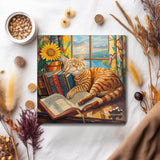 Cat Puzzles for Adults 1000 Pieces and up, PICKFORU Animal Jigsaw Puzzles Collection Funny Sleep Kitty, Book Puzzle for Cat Lovers PICKFORU