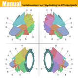 SONNLER Dire Wolf Head Welding kit For Beginners Practice,201 stainless steel Welding Coupons,Laser Cut Welding Training Metal Suitable For TIG, MIG, Gas, Arc, Stick, DIY Welding Practice Kit (14 pcs) SONNLER