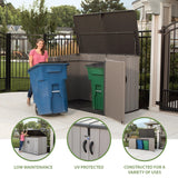 Lifetime Horizontal Outdoor Storage Shed, 75 Cu. Ft. Capacity Lifetime