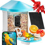 VEVOR Bird Feeder with Camera, Smart Bird House Camera Solar Powered, Wireless Vedio Birdhouse with AI Identify Resolution, 2K Full HD, Auto Detect & Notify, Ideal Present Choice for Bird Lover VEVOR