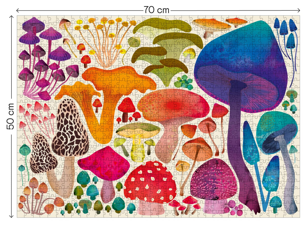Elena Essex 1000 Piece Puzzle for Adults - Woodland Magic | Jigsaw Puzzles 1000 Pieces | Mushroom Toadstool Nature Wildlife Puzzle | 28x20inches Elena Essex