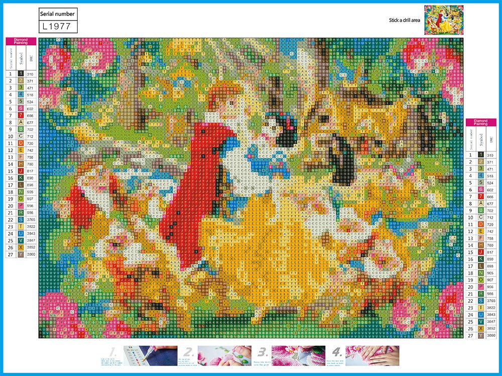 5D Diamond Art by Number Kit, Full Drill Princess Snow White and Prince Seven Dwarfs Flowers Rhinestone Embroidery Cross Stitch Supply Arts Craft Canvas Wall Décor 12x12 30x40 cm Better Selection