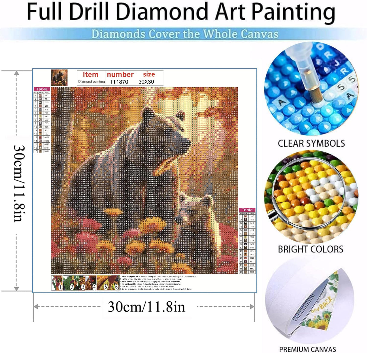 MOMDEDP Bear Diamond Art Kits for Adults,DIY 5D Forest Diamond Painting Kits for Beginners, Round Full Drill Diamond Dots Paintings,Diamonds Pictures Gem Art for Adults Crafts Home Decor 12x12inch MOMDEDP