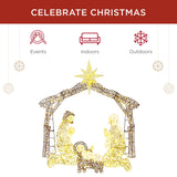 Best Choice Products 6ft Lighted Outdoor Nativity Scene, Christmas Holy Family Yard Decoration w/ 190 LED Lights, Stakes, Zip Ties Best Choice Products