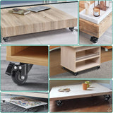 PRITEK 2 inch Caster Wheels, Heavy Duty Casters No Noise No Marking Lockable 360 Degree Swivel Casters for Furniture Cart Cabinet Bench Ottoman (650lbs/4pcs, Screws,Washers & Screwdriver Included) PRITEK