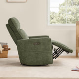 CHITA Electronic Power Recliner Chair Swivel Glider, FSC Certified Modern Nursery Rocking Chair with USB and Type-C Ports, Forest Green CHITA