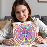 FUN LAVIE Adult Coloring Book 32 Sacred Geometry Mandala Coloring Books for Adults Relaxation and Stress Relief, Featuring Flower of Life, Metatron's Cube & Mindfulness Orgonite Patterns, Spiral Bound FUN LAVIE