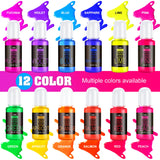 Neon Pigment Paste - 12 Colors Concentrated Color Pigment for Epoxy Resin, Nail Art, Candle, Slime and Bath Bomb, Neon Resin Dye for Jewelry, Halloween Makeup, Tumblers, Coasters and Crafts Limino