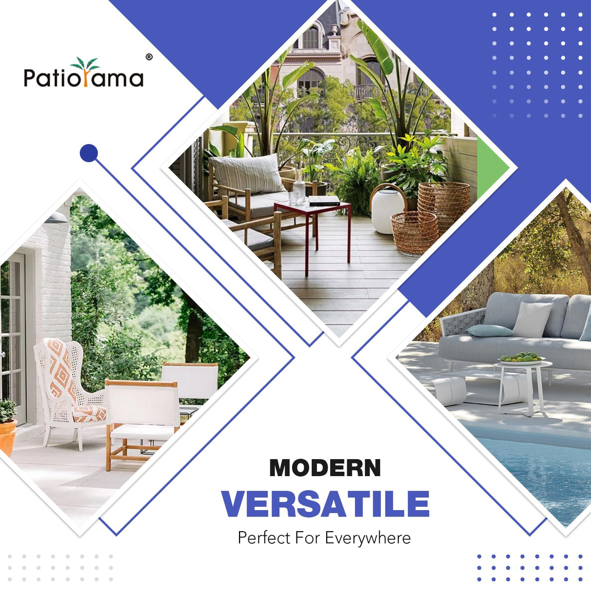 Patiorama 12 Piece Patio Furniture Set, Outdoor Sectional Sofa, All-Weather Grey PE Wicker Rattan Conversation Set, Patio Couch Furniture Set w/Coffee Table for Balcony Garden Pool(Light Grey Cushion) Patiorama