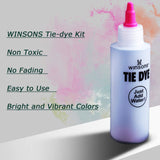 WINSONS Tie Dye Kit 20 Colors Permanent Fabric Dye Art Set for Kids Adults for School, Homemade Party, Creative Groups Activities, DIY Gift WINSONS