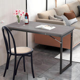 CQAEBGS 39.4"x19.7" Wall Mounted Folding Dining Table Laundry Folding Table, Fold Down Desk for Small Saving Spaces Floating Desk for Kitchen & Dining, Work Bench (Gray, 39.4"x19.7") CQAEBGS