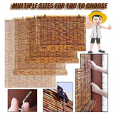 Bamboo Shade Bamboo Blinds Outdoor for Patio, Bamboo Blind Bamboo Roll Up Blinds, Reed Shades Outdoor Blinds, Bamboo Roll Up Shades for Porch/Garden/Sunroom Privacy 35x48inches（W×H） Brown WEZINK