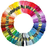 Vilihkc Rainbow Color Embroidery Floss 100 Skeins Per Pack with Cotton for Cross Stitch Threads Bracelet Yarn Craft Floss Embroidery Floss Set Vilihkc