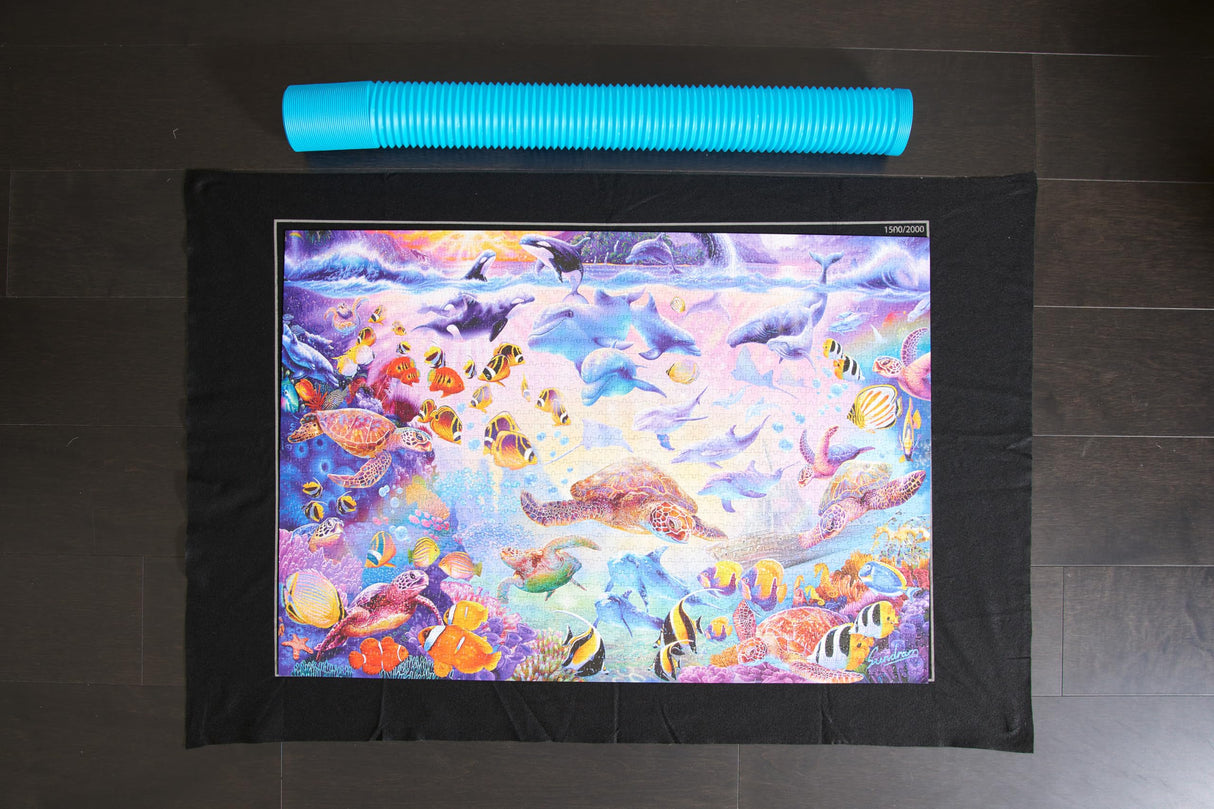 Buffalo Games - Roll-up Puzzle Mat - Jumbo Size for up to 2000 Piece Puzzles - Easy Storage and Clean Up - Save Your Jigsaw Puzzle Buffalo Games