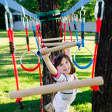 Hanging Ninja Rings (4 Pack) Ninja Warrior Accessories | Ninja Slackline Obstacle Course Accessories | Lily's Things Double Obstacle Course | Attachments to Most Home Playground Equipment Swing Sets Lily's Things