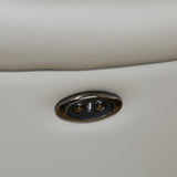 GEBADOL Power Recliner Sofa Set, Genuine Leather Reclining Couch Set, 3 Pieces Top Grain Leather Sofa with Built in Storage Console/USB Port/Cup Holders for Living Room (Light Grey) GEBADOL