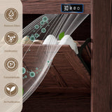 ChooChoo Shoe Storage Cabinet with 2 Flip Drawers, Deodorizing Shoe Organizer Storage for Entryway, Freestanding Hidden Slim Narrow Shoe Rack Cabinet, Walnut ChooChoo