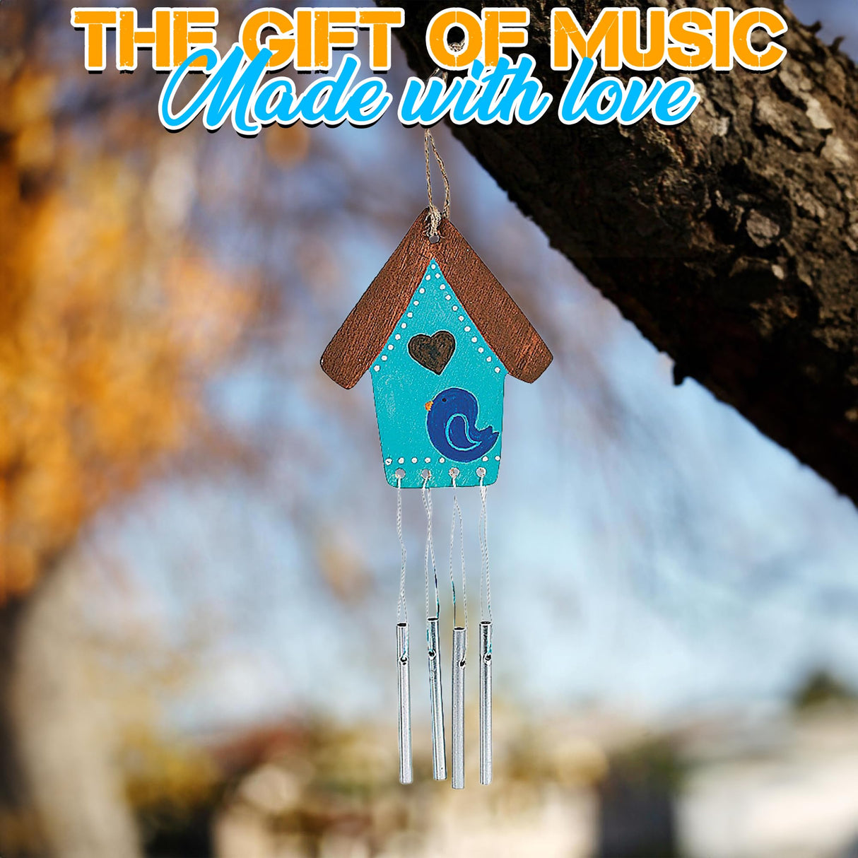 DIY Wind Chime Kits for Kids - Makes 12 - Assorted Spring Theme Shapes - Great Creative Activity for Kids Fun Express