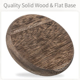 Wood Candle Holders Candle Plate: 2 Pcs Wooden Candle Plate for Pillar Candles Farmhouse Candle Tray Candle Holder Set Small Rustic Candle Holder Plate Stand Dish for Event Home Inweder