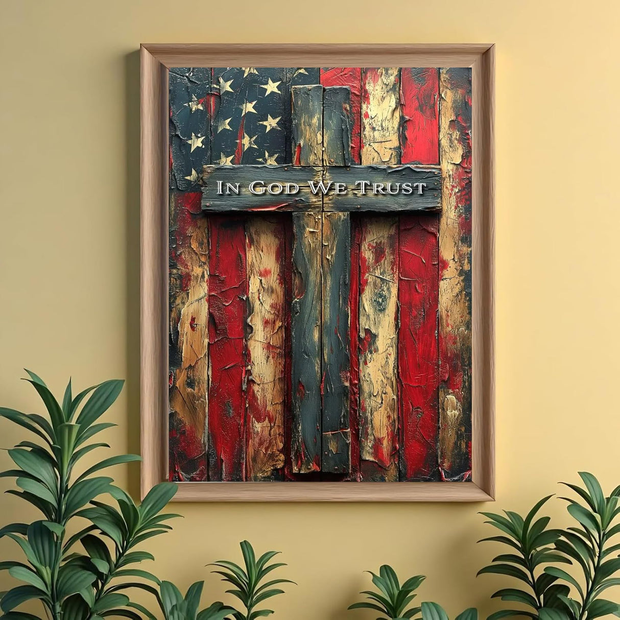 puonidwo 5D American Flag with Cross Diamond Painting Kits for Adults Beginners, Independence Day Full Round Drill Diamond Art Kits, for Home Wall Decor 12X16 Inch puonidwo