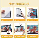 Diamond Art Frame 12x16 Inch - Diamond Painting Frames 30x40 cm Painting Suitable for 10x14in(25*35cm) Picture, Magnetic Diamond Frame, Suitabble Frames Painting for Wall Window Door - 6 Pack (Black) Majreey