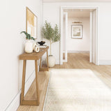 Plank+Beam Solid Wood Console Table, 66 Inch, Sofa Table, Narrow Entryway Table for Hallway, Behind The Couch, Living Room, Foyer, Easy Assembly, Pecan Plank+Beam