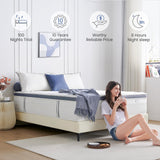 Dourxi Twin Size Mattresses, 14 Inch Twin Mattress in a Box with Gel Memory Foam, Individually Pocketed Springs for Pressure Relief and Back Pain Relief-Medium Plush Dourxi