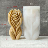Flower Body Candle Resin Mold - Resin Casting Silicone Molds for Home Decor & Candle Making Wave Spiral Mold ESEDAGE