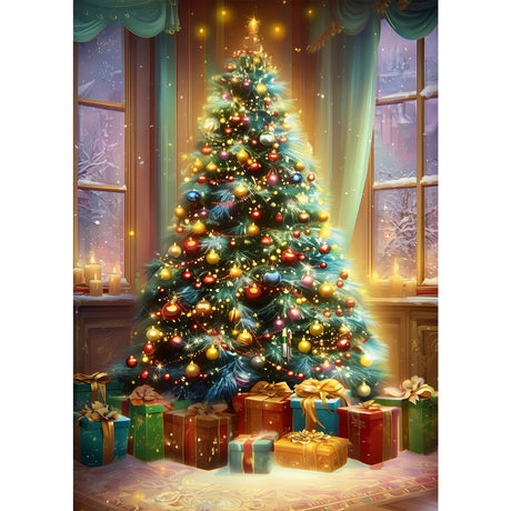 CEOVR Christmas Tree Diamond Art Kits for Adults, Christmas Diamond Painting Dots 5D DIY Full Drill Gem Art, Adult Crafts Kits Arts and Crafts, Wall Decor for Home Office 12x16in CEOVR