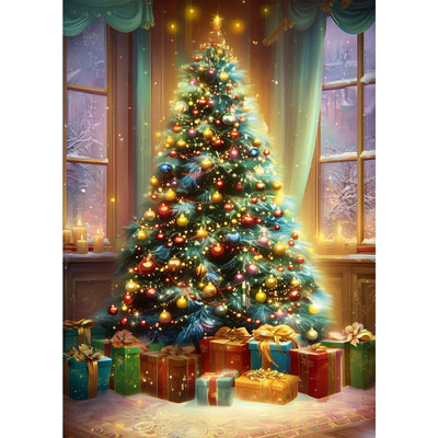 CEOVR Christmas Tree Diamond Art Kits for Adults, Christmas Diamond Painting Dots 5D DIY Full Drill Gem Art, Adult Crafts Kits Arts and Crafts, Wall Decor for Home Office 12x16in