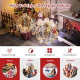 Tangkula Christmas LED Light Balls for Tree (3 Pack), Outside Lighted Sphere with 180 Warm White & 180 White LED Lights, Holiday Lighted Decorations, Christmas LED Light Balls for Indoor Outdoor Decor Tangkula