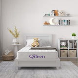 NapQueen 6 Inch Innerspring Twin Size Medium Firm Support Relief Mattress, Bed in a Box, White NapQueen