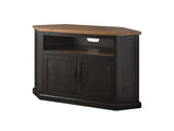 Martin Svensson Home Rustic Corner TV Stand, Antique Black and Honey Tobacco Martin Svensson Home