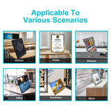 Boloyo Acrylic Book Stand Without Ledge ,6 Inch 6PC Clear Acrylic Display Easel Transparent Display Stand Holder Tablet Holder for Displaying Pictures,Books,Artworks, CDs Boloyo